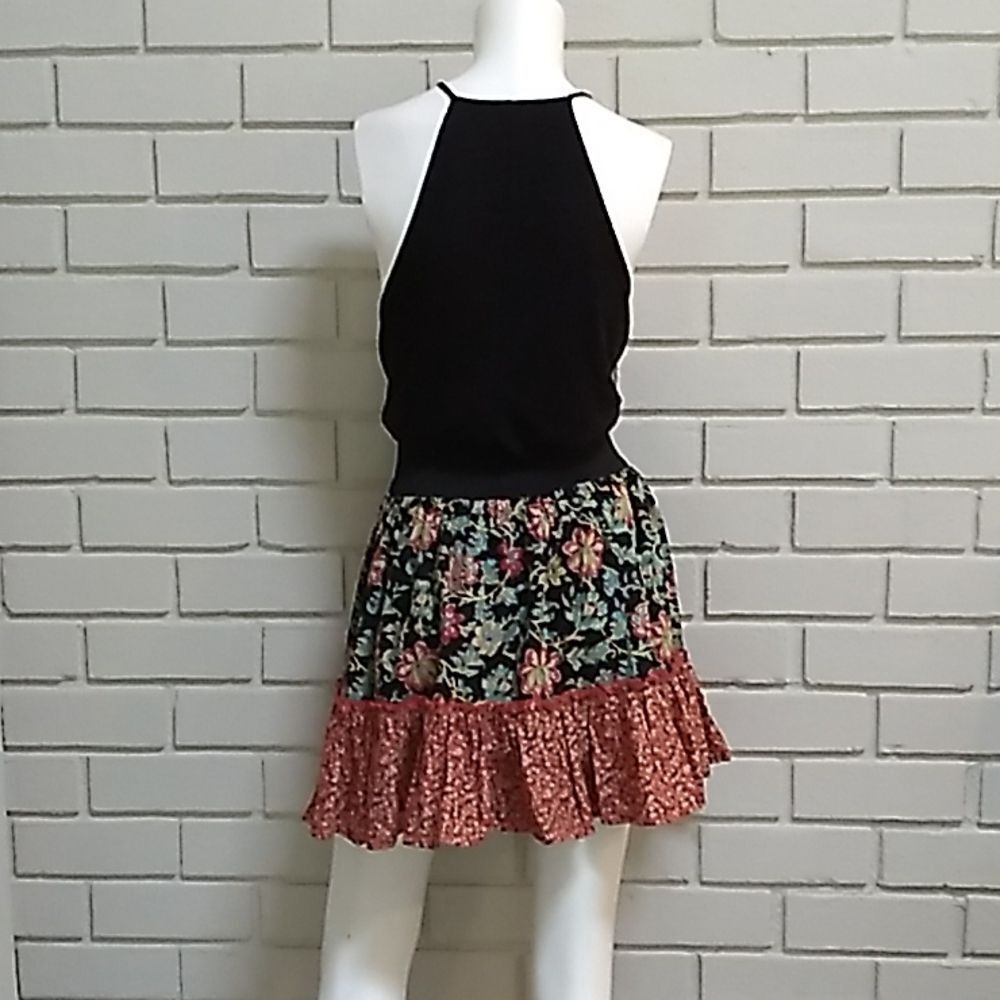 Xhileration Floral Ruffle Multicolored Mini Skirt. Size Small - Picture 7 of 11